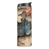 ブラウンタンブルー秋紅葉 タンブラー (回転左)