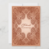 ブラウンタンヘナメンディパーティの招待状 招待状 (正面)