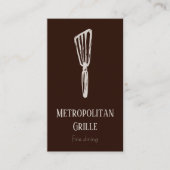 ブラウンタンヘラレストランシェフ 名刺 (正面)