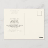 ブラウンタン数々のフォトクリスマスホリデーグリーティング ポストカード (裏面)