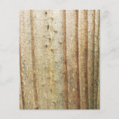 ブラウンタン金ゴールドグルービーウッドプランクスクラップブック紙 (正面)