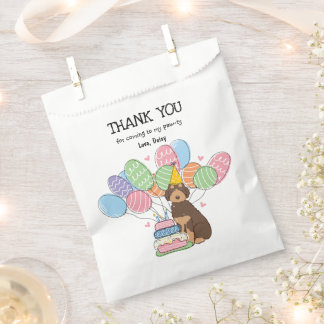 ブラウンタン・オージーシードル誕生日パーティーありがとう フェイバーバッグ