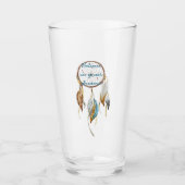 ブラウンターコイズドリームキャッチャー タンブラーグラス (正面)