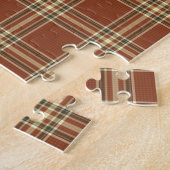 ブラウンタータンチェックパズル ジグソーパズル (側面)
