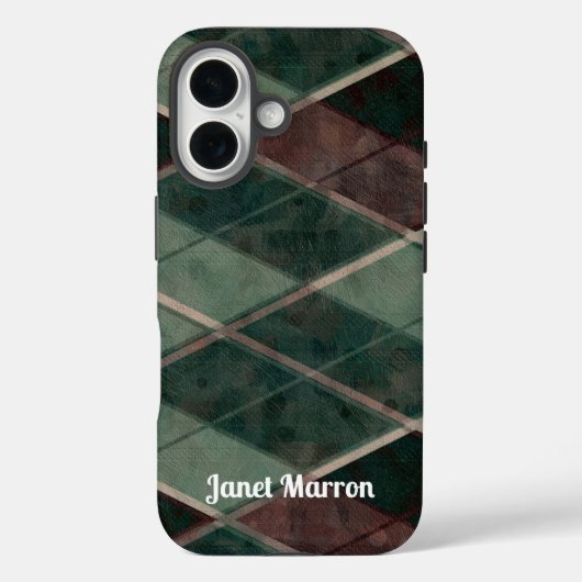 ブラウンダイヤモンドとグリーンダイヤモンドiPhone / iPadケース Case-Mate iPhoneケース (裏面)