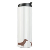 ブラウンダシュンズオンベージュストライプズ タンブラー (回転左)