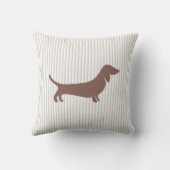 ブラウンダシュントンベージュストライプズ クッション (裏面)