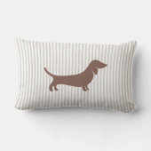 ブラウンダシュントンベージュストライプズ ランバークッション (裏面)