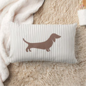 ブラウンダシュントンベージュストライプズ ランバークッション (ブランケット)