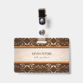 ブラウンダマスク バッジ (正面 （クリップ付）)