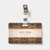 ブラウンダマスク バッジ (裏面 （クリップ付）)