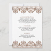 ブラウンダマ縁どスク・アナン結婚ド・カラジ 招待状 (裏面)