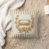 ブラウンチキングのリース付きファームブタ クッション (ブランケット)