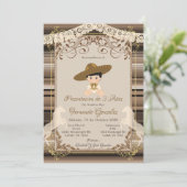 ブラウンチャロメキシカンタレスアノスボーイ招待状 招待状 (スタンド正面)