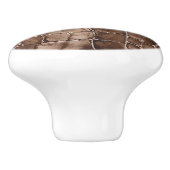 ブラウンチョコレートキャンディ セラミックノブ (側面)