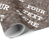 ブラウンチョコレートチッププリント包装紙 ラッピングペーパー (ロールコーナー)