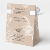 ブラウンチョコレート – ルーズリーフティー包装箱 フェイバーボックス (裏面サイド)