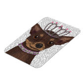 ブラウンチワホアアンドティアラ マグネット (左側)