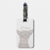 ブラウンチワホアアンドティアラ ラゲッジタグ (裏面縦)