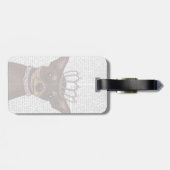 ブラウンチワホアアンドティアラ ラゲッジタグ (裏面横)