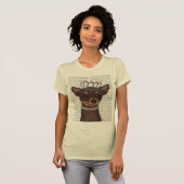 ブラウンチワホアアンドティアラ Tシャツ (正面フル)