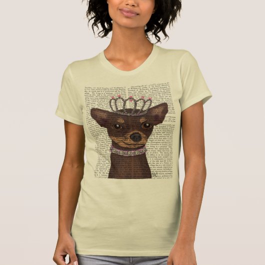 ブラウンチワホアアンドティアラ Tシャツ (正面)