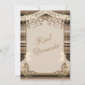 ブラウンツインズフィエスタバプティスアンドファースト誕生日ボーイ 招待状 (裏面)