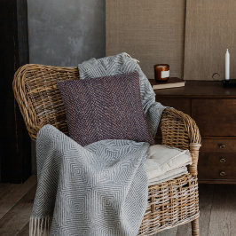 ブラウンツイードとブルーツイードのイメージ装飾用クッション クッション