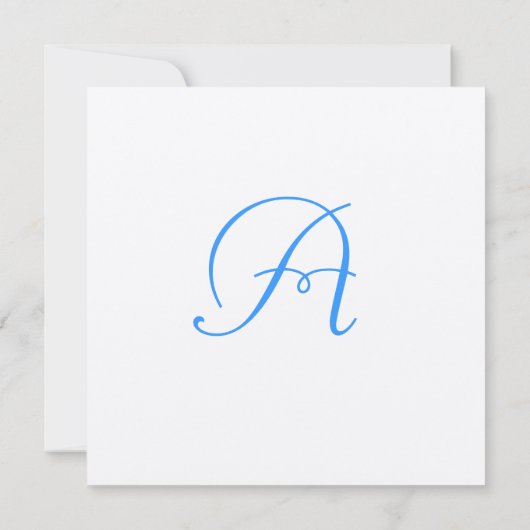 ブラウンツリーアクアブルーフォント結婚式日付を保存 招待状 (裏面)