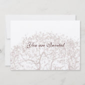 ブラウンツリーウェディング 招待状 (裏面)