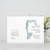 ブラウンティール（緑がかった色）アールデコポー結婚式 プログラム (スタンド正面)