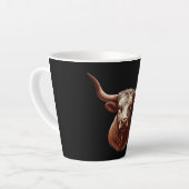 ブラウンテキサス州ロングホーン カフェラテマグ (左アングル)