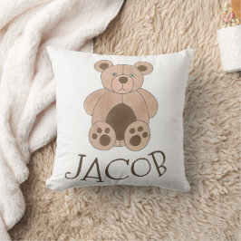 ブラウンテディベアぬいぐるみパーソナライズされた動物 クッション