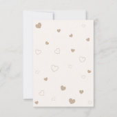 ブラウンテディベアバルーン赤ちゃんシャワー サンキューカード (裏面)