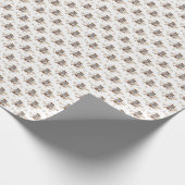 ブラウンテディベア男の子だ!シャワーナプキン ラッピングペーパー (角)