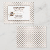 ブラウンテディベア男の子だ！シャワー エンクロージャーカード (正面/裏面)