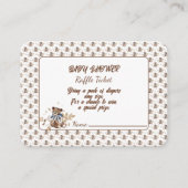 ブラウンテディベア男の子だ!シャワー エンクロージャーカード (正面)