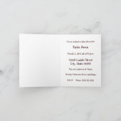 ブラウンテディベア赤ちゃんシャワー招待状カード 招待状 (内部)