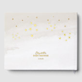 ブラウンテディ男女兼用ベア赤ちゃんシャワー ゲストブック (裏面)