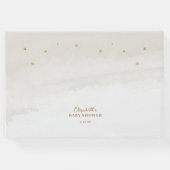 ブラウンテディ男女兼用ベア赤ちゃんシャワー ゲストブック (裏面)