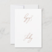 ブラウンテラコッタゲストネームテーブルカード座席表 (正面)