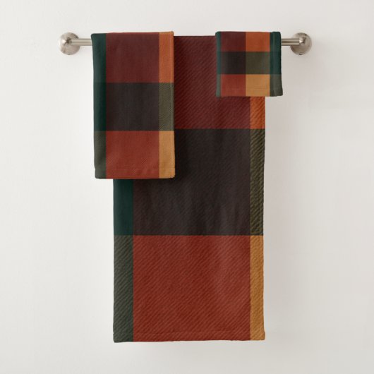 ブラウンテラコッタバッファロープリドホリデー バスタオルセット (インサイチュ)
