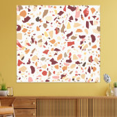 ブラウンテラッツォ:ヴィンテージ、トレンディーパターン。 キャンバスプリント (インサイチュ (リビング))