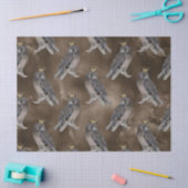 ブラウンデコパージュのクラウンドグレーオウルズ 薄葉紙 (クラフト)