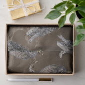 ブラウンデコパージュのクラウンドグレーオウルズ 薄葉紙 (ギフト)