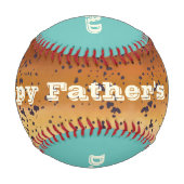 ブラウントウハッピーファーザーズデイ魚釣りパパ2020 野球ボール (裏面)