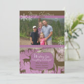 ブラウントナディアオンラベンダーフォトホリデーカード シーズンカード (スタンド正面)