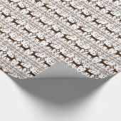 ブラウントナディアホリデーおもしろいセータークリスマスクリスマス ラッピングペーパー (角)