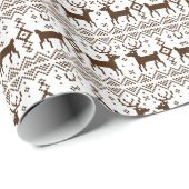 ブラウントナディアホリデーおもしろいセータークリスマスクリスマス ラッピングペーパー (ロールコーナー)