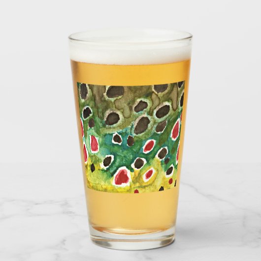 ブラウントユニークラウト魚釣り魚類学アングラーズ タンブラーグラス (ドリンク正面)